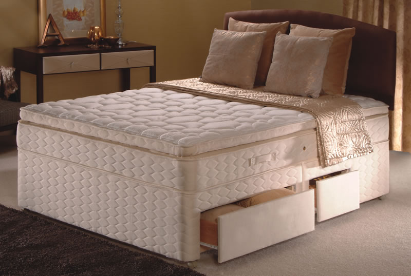 Autumn Mist Divan Set, Superking, 4 Drawers