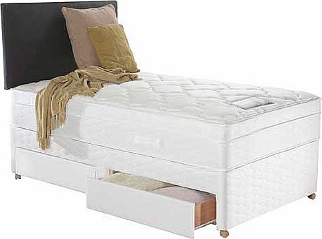 Sealy Siesta 2000 Pocket Single Divan Bed - 2 Drw