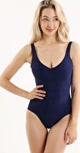 Seaspray, 1294[^]236528 Just Plain Long Length One Piece - Navy