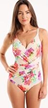 Seaspray, 1294[^]249167 South Pacific Long Length Draped One Piece - Ivory