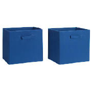 Kids Canvas 2 Drawer Set, Blue