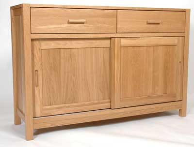 Light Oak triple front sideboard