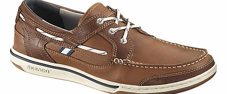 Triton 3-Eyelet Leather Boat Shoes,