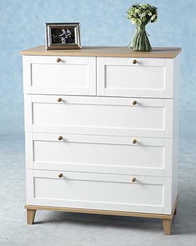 Arcadia Ash 3+2 Drawer Chest