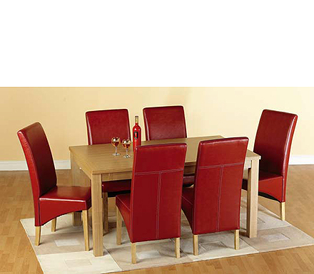 Belgravia Dining Set in Red