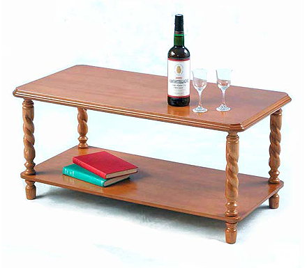 Brunton Long John Coffee Table in Antique Pine