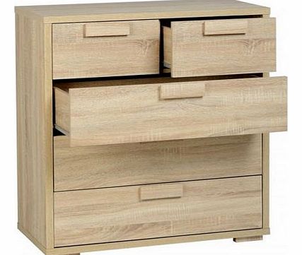 Cambourne 3+2 Drawer Chest in Oak Finish