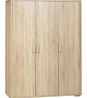 Cambourne 3 Door Wardrobe in Oak Effect