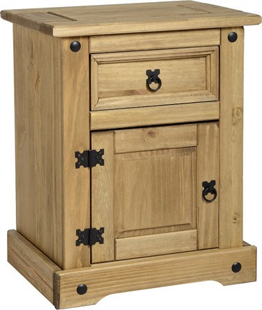 Corona 1 Drawer 1 Door Bedside Cabinet