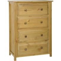 Ecuador 4 Drawer Chest in Oak