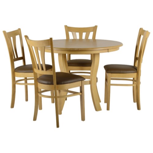 Grosvenor Round Dining Set in Natural