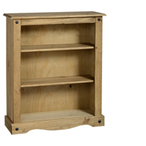 Seconique Original Corona Pine Low Bookcase