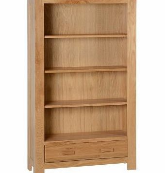 Seconique Stratford 1 Drawer Bookcase in Solid Oak