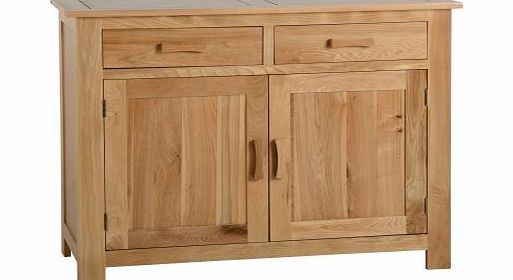 Seconique Stratford 2 Door 2 Drawer Sideboard in Solid Oak