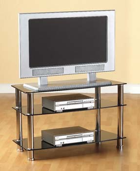 Trixie Black Glass TV Unit