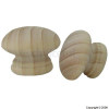 40mm Pine Knobs With Metal Insert Pack