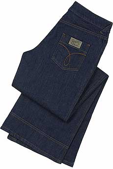 Faux carpenter pocket jeans