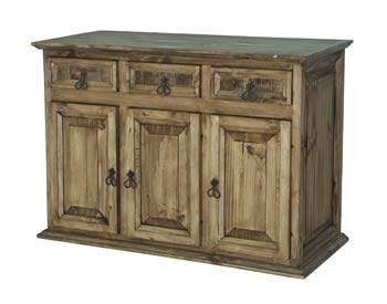 Rustic Wide 3 Door Sideboard