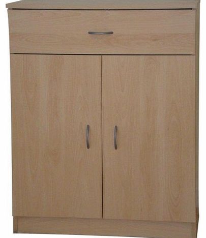 Storage Cupboard or Sideboard Beech 2 Doors 1 Drawer Selby