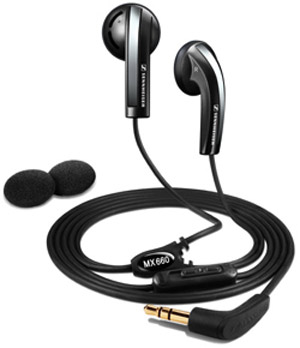 MX-660 MP3 Earphones - Black