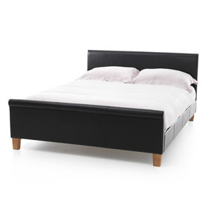 , Savona, 5FT Kingsize Leather Bedstead -