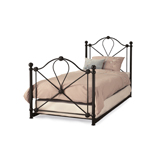 90cm Lyon Single Metal Guest Bed in Black