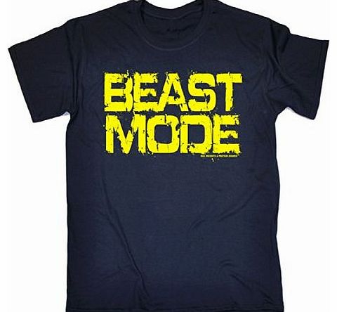 BEAST MODE (S - OXFORD NAVY) NEW PREMIUM LOOSE FIT BAGGY T-SHIRT - slogan funny clothing joke novelty vintage retro t shirt top mens ladies womens girl boy men women tshirt tees tee t-shirts shirts fa