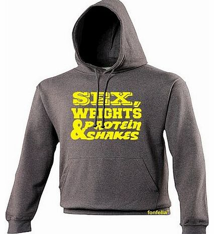  (Yellow Design) (M - CHARCOAL) NEW PREMIUM HOODIE - slogan funny clothing joke novelty vintage retro top mens ladies girl boy sweatshirt men women hoody hoodies fashion urba