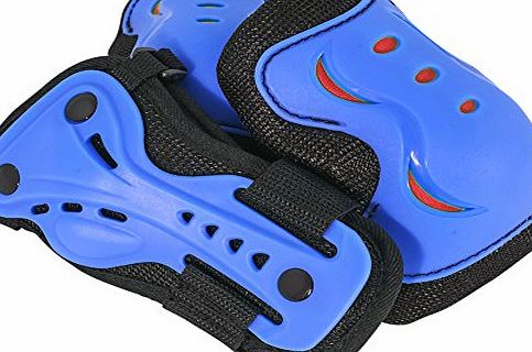 SFR Essentials Triple Pad Set AC760 (Blue/Red, Large (Age 9-12))