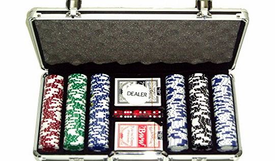 ROYAL FLUSH POKER SET IN ALUMINIUM CASE**