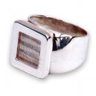 Shared Earth Peruvian Silver Square Ring