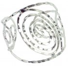 Shared Earth Silver Spiral Bangle