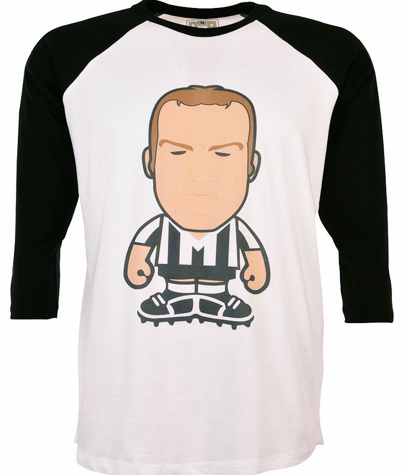 3/4 Sleeve T-Shirt White/Black