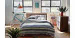 Tomas Cotton Duvet Cover - Grey/Green