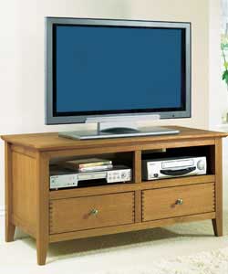 Light Oak Finish Entertainment Unit