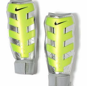  T90 Command Shin Guard Silver/Volt Green