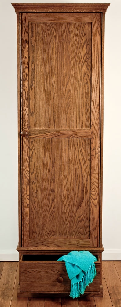 Oak Single Gents Grande Wardrobe