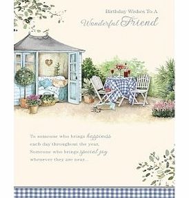 shop inc To A Wonderful Friend Happy Birthday - Birthday Greetings Card