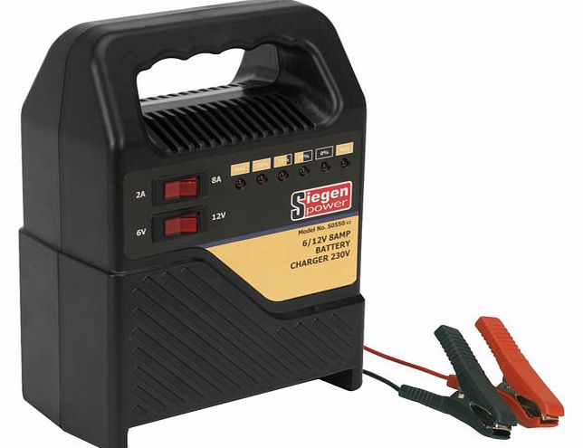 Battery Charger 6/12v 8amp 230v S0550