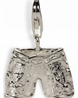 SILBERMOOD pendant charm leather trousers (Lederhose) Oktoberfest Wiesn Bavaria Bavarian 925 sterling silver