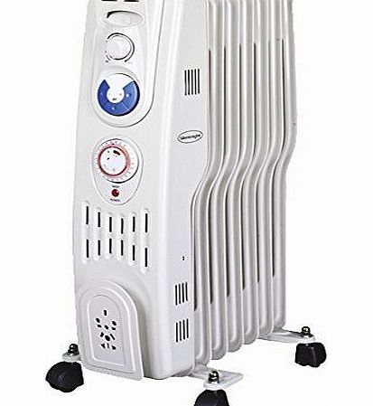 Benross S-Type Oil Filled Radiator with Timer, 1500 Watt