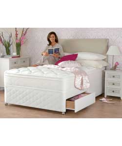 Cambridge Micro Quilt King Size Divan - 2 Drawer