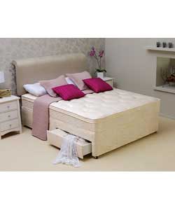 Clevedon Cushion Top 4ft Divan - 2 Drawers