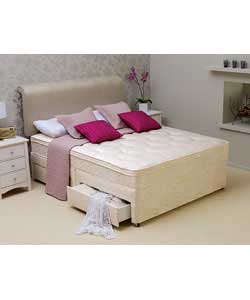 Clevedon Cushion Top 4ft Divan - 4 Drawers