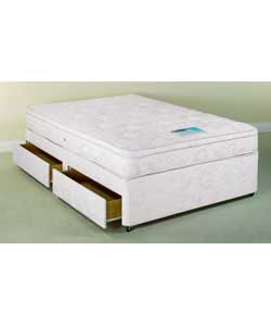 Montreal Cushion Top King Size Divan - 4 Drawer