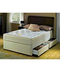 Orthopaedic Cushion Top Double Divan - 4 Drawers