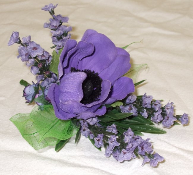 Silk Anenome Corsage