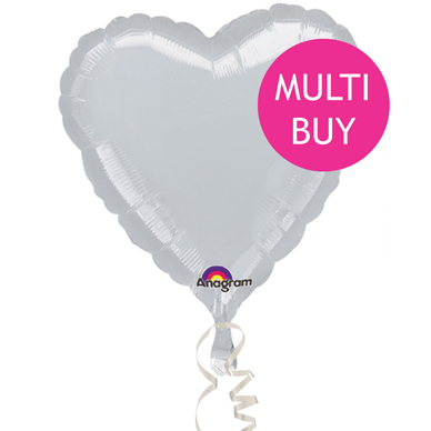 18 Heart Foil Balloon - Multi Buy