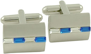 Blue Crystal Cufflinks