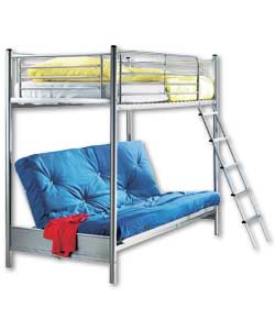 Bunk Bed/Natural Futon/Sprung Mattress